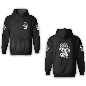 Discover Astronauts Chimpazee astronaut with banana Baseball Tees 3D Hoodies