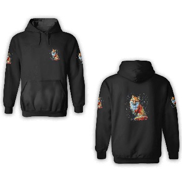 Discover Fox Lover Hand painted Fox Baseball Tees 3D Hoodies