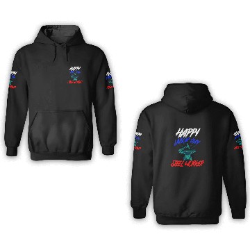 Discover Happy Labor Day Holiday Steel Worker 3D Hoodies
