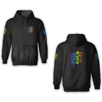 Discover Hispanic LGBTQ Pride Aztec Eagle Warrior 3D Hoodies