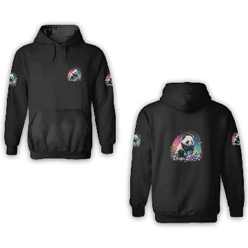 Discover Funny Bear Esoteric Panda Art Crystals Cute Illustration Design 2 2 Cute Bears 3D Hoodies