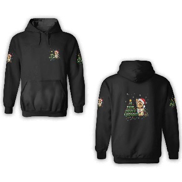 Discover Is This Jolly Enough Santa Yorkie Light Christmas 3D Hoodies