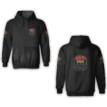 Discover King Gorilla Wearing CrownQueen Gorilla Animal 326 Baseball Tees 3D Hoodies