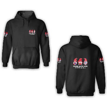 Discover Peace Hope Love CHD Awareness Month Gnome Red Blue Ribbon 3D Hoodies