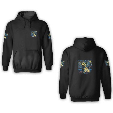 Discover Labrador Lab Dog Starry Night Van Gogh Labrador Mom Dad 48 3D Hoodies