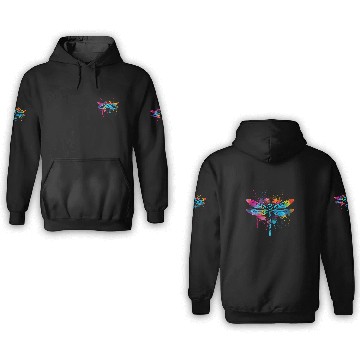Discover Artistic Colorful Pop Art painted Dragonfly 3D Hoodies
