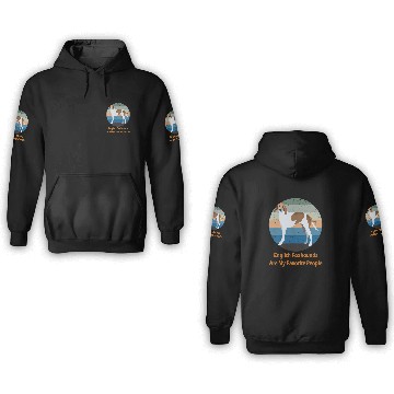 Discover English Foxhound dog 2 3D Hoodies