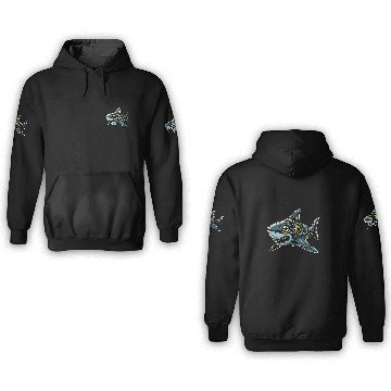 Discover Shark Robots Robotics Engineering Technology Programmer Baseball Tees 3D Hoodies