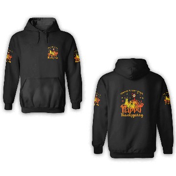 Discover Thankful Grateful Blessed Happy Thanksgiving Pilgrim Turkey 49 Baseball Tees 3D Hoodies