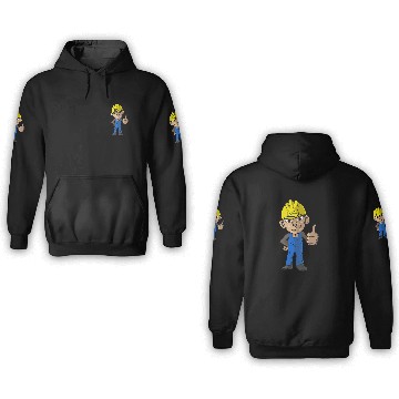 Discover Construction Manager Builder Monkey Construction Worker 3D Hoodies