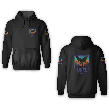 Discover Mothman Cryptid Humanoid Creature Cryptidcore Folklore 78 Baseball Tees 3D Hoodies