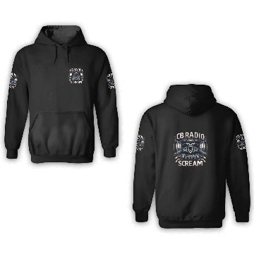 Discover CB Radio Scream Haunting Trucker 3D Hoodies