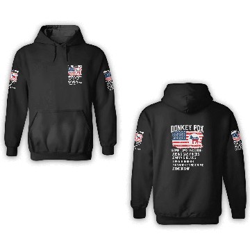 Discover Donkey Pox Conservative Republican antis Biden Donkey Pox 3D Hoodies