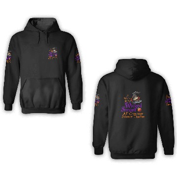 Discover Cute A Wee Bit Wicked AP Computer Science Teacher Halloween 3D Hoodies