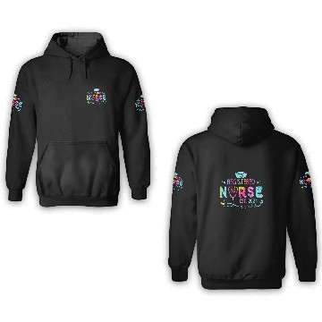 Discover Registered nurses Est 2024 Nursing Student RN Graduate Tiedye 3D Hoodies