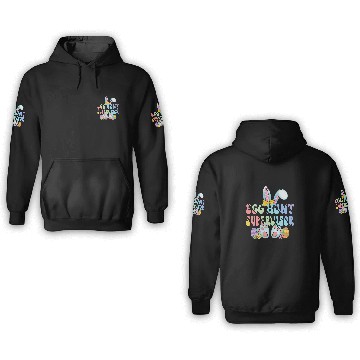Discover Egg Hunt Supervisor Egg Hunter Matching Easter Rabbit Ears Baseball Tees 3D Hoodies
