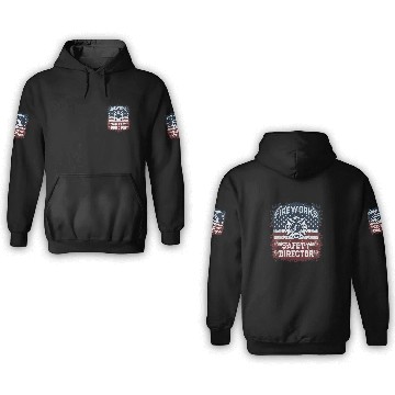Discover USA Flag FIREWORKS SAFETY DIRECTOR Supervisor Manager Pyro Baseball Tees 3D Hoodies