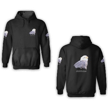 Discover Bald Eagle 21 Zip 3D Hoodies