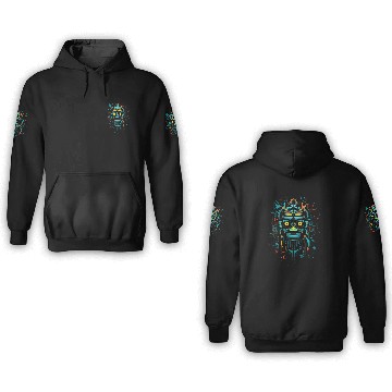 Discover Aztec God Magic Pagan Gothic Inca Maya Halloween 3 3D Hoodies