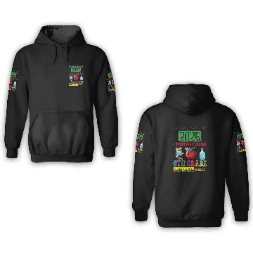 Discover Future Class Of 2026 4th Grade Funny Student Graduation Zip 3D Hoodies