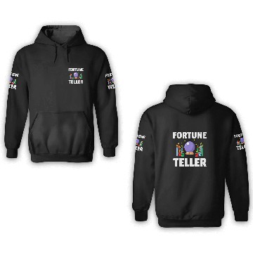 Discover Fortune Teller Crystal Ball Tarot 3D Hoodies