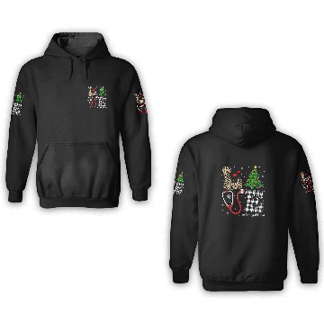 Discover nurses Christmas Tree Love Charge nurses Life 3D Hoodies