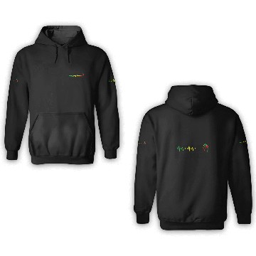 Discover black power fist feeling blacknificent heartbeat Baseball Tees 3D Hoodies