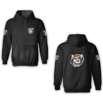 Discover Corgi Pet Cosmic Baseball Tees 3D Hoodies