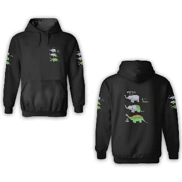 Discover My Friends Code Me My Code Snake And Elephant Baseball Tees 3D Hoodies