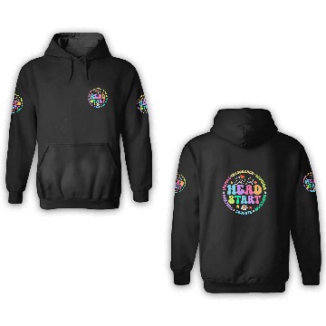 Discover Early Head Start Squad homesschool Teacher Headstart 3D Hoodies