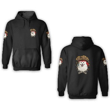 Discover Eskimo Pet Dog Pirate Jolly Roger Flag Crossbones Baseball Tees 3D Hoodies