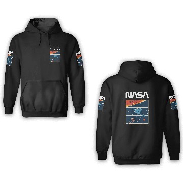 Discover NASA vintages Retro Space Shuttle Astronaut Explorer Science 3D Hoodies