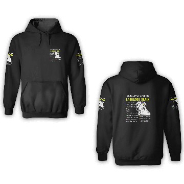 Discover Labrador Pet Brain Black Yellow Chocolate Lab 3D Hoodies
