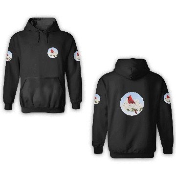 Discover Cardinal Bird Birdlover Birdwatcher Biologist Ornithologist 3D Hoodies