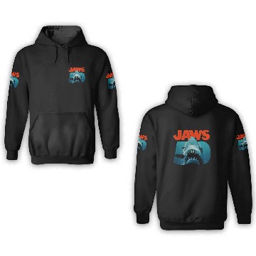 Discover Jaws 50th Anniversary Vintage Baseball Jerseys 3D Hoodies