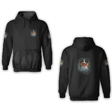 Discover Australian Shepherd Pet Dog Cosmic Galaxy Celestial Outer Space Zip 3D Hoodies