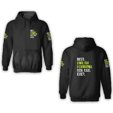 Discover Foxhound Pet Dog Dad Fathers Day 8 3D Hoodies