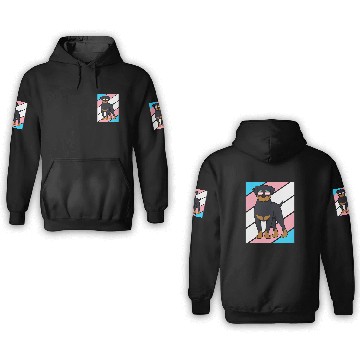 Discover Rottweiler Transgender Flag LGBTQ Proud Ally Pride Trans 3D Hoodies