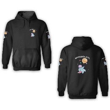 Discover Solar System Astronaut Axolotls Space Planets Space Astronomy 3D Hoodies