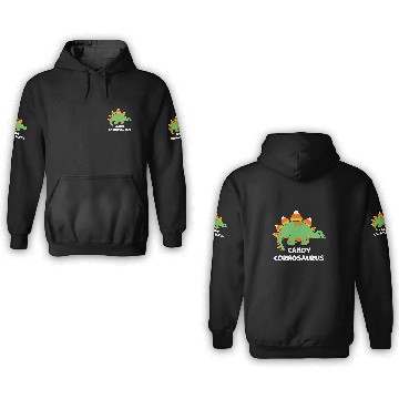 Discover Dinosaur Pet Cute Candy Corn Dinosaur Halloween Stegosaurus Cornosaurus 3D Hoodies