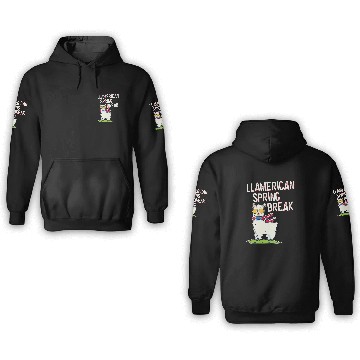 Discover Llama Pet Spring Break 3D Hoodies