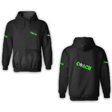 Discover Soccer Coach Zip 3D Hoodies
