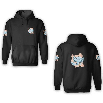 Discover Axolotls Pet Bubble Tea Boba Ambystoma Mexicanum Walking Fish Baseball Tees 3D Hoodies