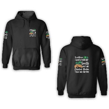 Discover Gecko Pet Sometimes I Question My Sanity 1 3D Hoodies