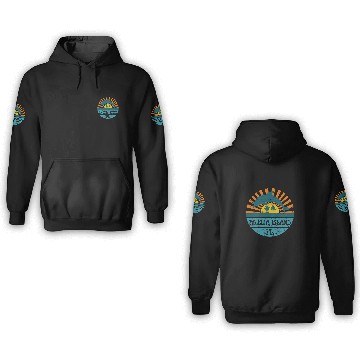 Discover Dolphin Pet Gift Amelia Island Florida Beach Dolphin Retro Sunset Vintage 3D Hoodies