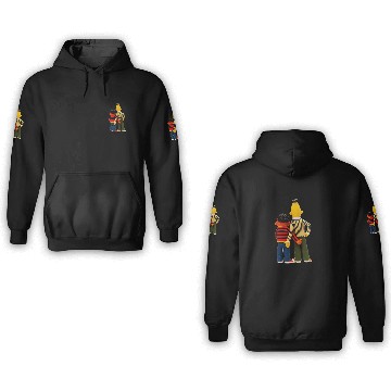 Discover Bert and Ernie funny cartoon 3D Hoodies