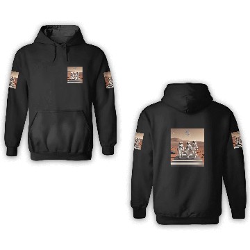 Discover Astronauts in Spacesuit Walking in Mars Spaceman Planets Baseball Tees 3D Hoodies