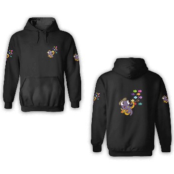 Discover Octopus Pet tentacles Drawing 3D Hoodies