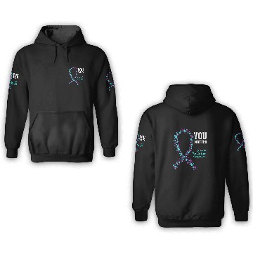 Discover suicides Prevention 988 Ribbon You Matter Ribbon Baseball Tees 3D Hoodies