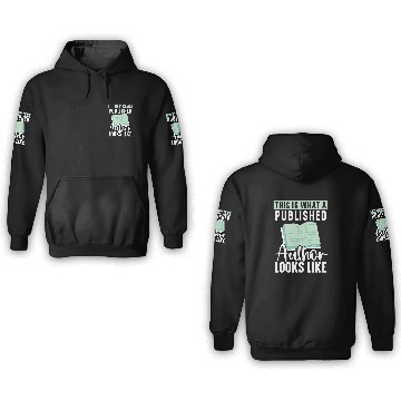 Discover Author Bookworm Novel Book Writer Journalist Literature 7 3D Hoodies